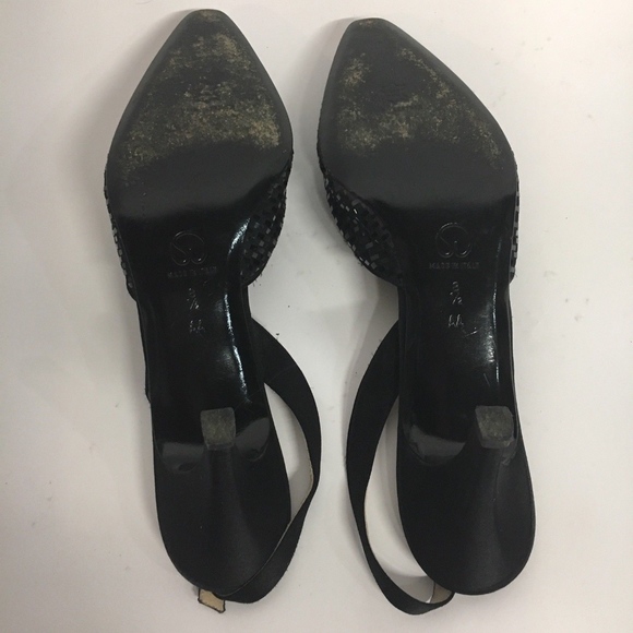 St. John equin Pointed Toe Sling Back Stiletto * - Picture 5 of 7